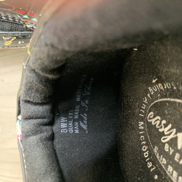 Easy Street Day Of The Dead Women Shoes Size 8W Laurie Clogs Nursing EUC - Picture 11 of 11